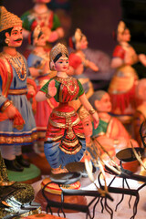 Indian famous Thanjavur dancing dolls