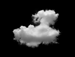 Fototapeta na wymiar White clouds on black background.
