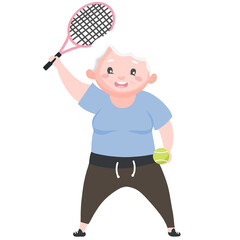 elderly woman doing yoga and fitnes, older, old woman exercise