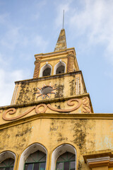 Fototapeta na wymiar Bell tower of old church
