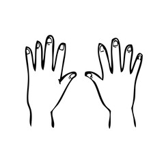 Fototapeta premium hands illustration