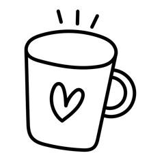 coffee cup with heart