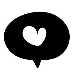 heart speech bubble