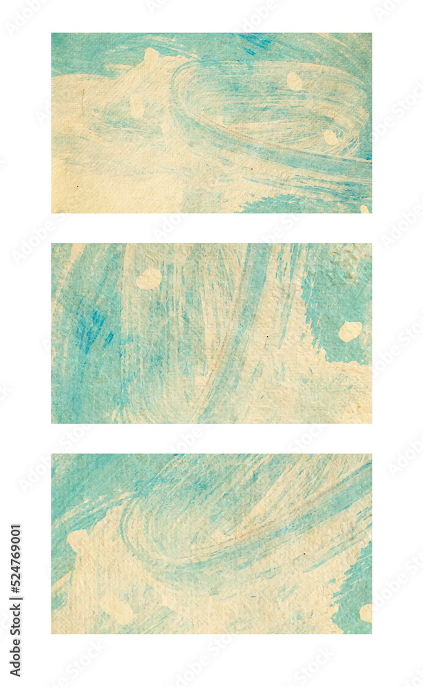 Poster watercolor splashing on the paper in a4 size invitation card background template collection