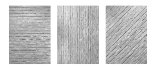 White grunge brick wall background. in A4 size for design work cover book presentation. brochure layout and flyers poster template.