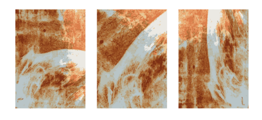 Set of rusted steel plate metal texture background, in A4 size for design work page cover book presentation. brochure layout and flyers poster template. isolated
