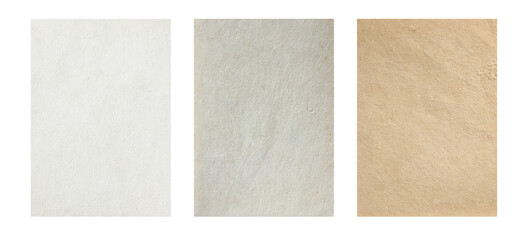 Set of paper background texture. in A4 size for design work cover book presentation. brochure...