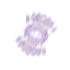  Isolated transparent abstract iridescent blur element.