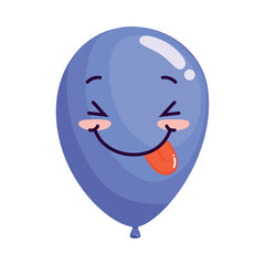 purple balloon helium emoji