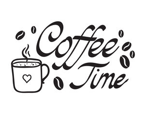 coffee time lettering