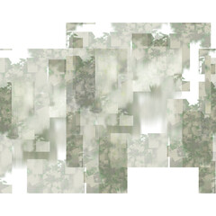 Isolated transparent abstract glitch art texture element.