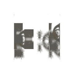 Isolated transparent digital grunge texture element.