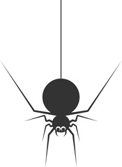 Halloween spider silhouette