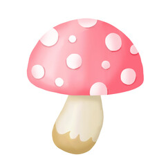 Watercolor mushroom Clipart