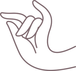 aesthetic hand model pose line art