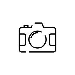 Camera, Photography, Digital, Photo Dotted Line Icon Vector Illustration Logo Template. Suitable For Many Purposes.