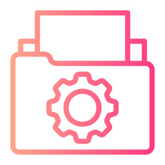 file management gradient icon