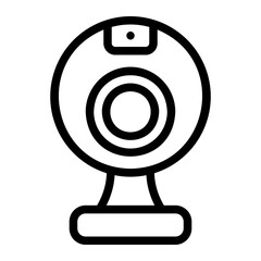 webcam line icon