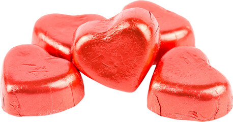 chocolate candy red heart.