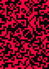 Abstract Geometric Pattern generative computational art illustration