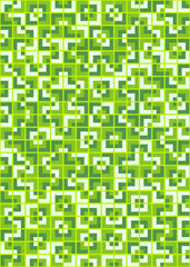 Fototapeta premium Abstract Geometric Pattern generative computational art illustration