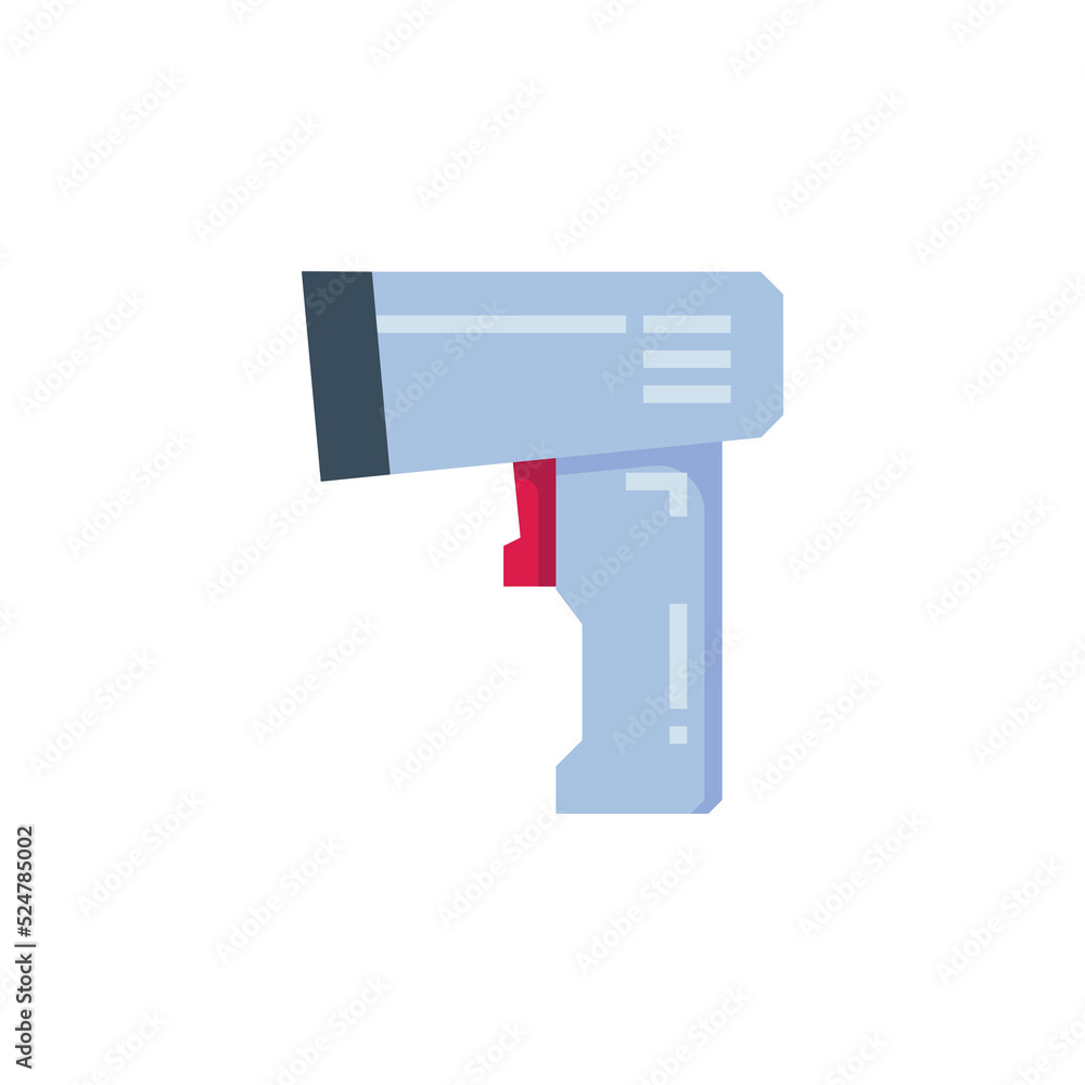 Poster barcode reader vector icon. computer component icon flat style. perfect use for logo, presentation, 