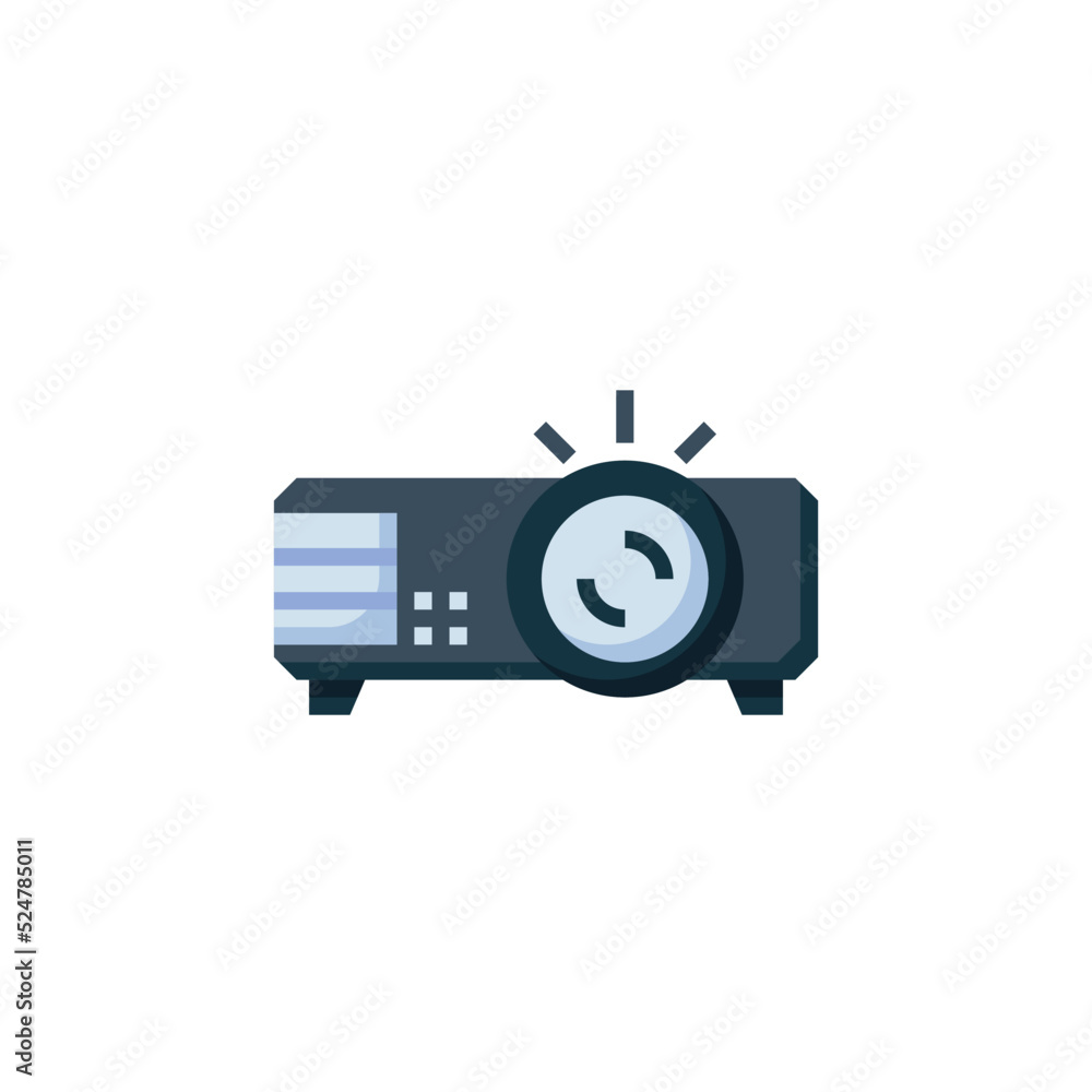 Poster projector vector icon. computer component icon flat style. perfect use for logo, presentation, websi