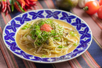 きのこの明太子バターソースの和風パスタ