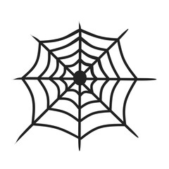 spider web icon vector with simple design