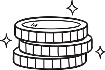 business icon illustration on transparent background