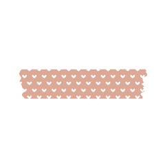 Colorful washi tape with a cute pattern. for decorating greeting cards