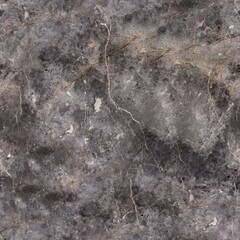 Fototapeta na wymiar Elegant grey marble texture with patterns. Seamless square background, tile ready. Stone wallpaper and counter tops. Natural abstract vintage stone used as ceramic wall and floor tiles surface.