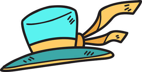 Summer illustration on transparent background