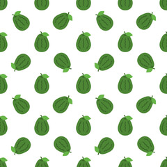 Cartoon avocado seamless pattern background.