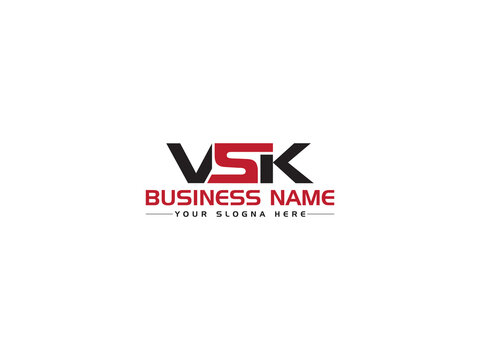 VSK Logo Letter Vector Icon, Creative VS vsk Logo Icon Design For Company