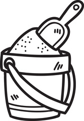 Summer illustration on transparent background