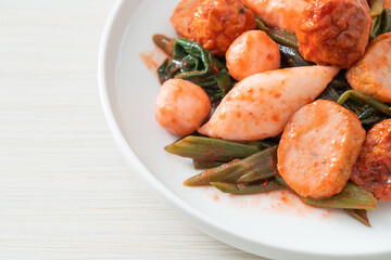  Stir Fried Fish Balls with Yentafo Sauce