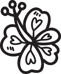 Summer illustration on transparent background