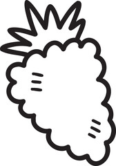 Summer illustration on transparent background