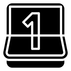 CALENDAR 5 glyph icon