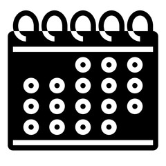 CALENDAR 11 glyph icon