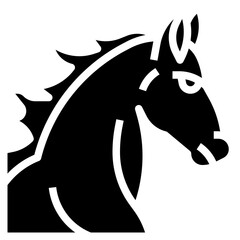 HORSE glyph icon