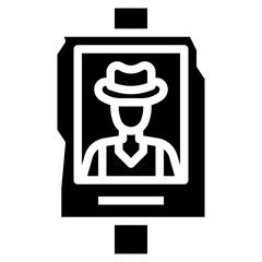 WANTED glyph icon