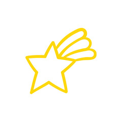 hand drawn star collection simple design