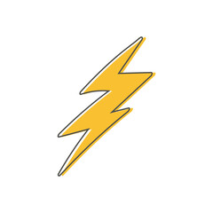 Thunder and Bolt Lighting flash.