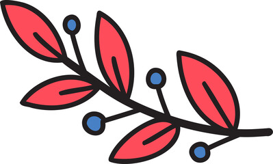 flower illustration on transparent background