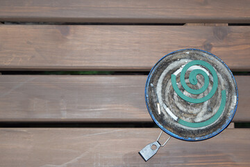 Mosquito coil in Summer