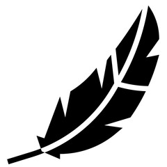 FEATHER glyph icon