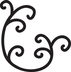 doodle illustration on transparent background