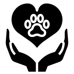 ANIMAL CARE glyph icon